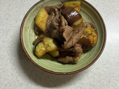 少量★なすと牛肉炒め